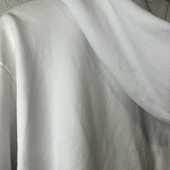 TALENTLESS Heavyweight White Women’s Hoodie Zipper Sweater Size Large - Picture 5 of 7